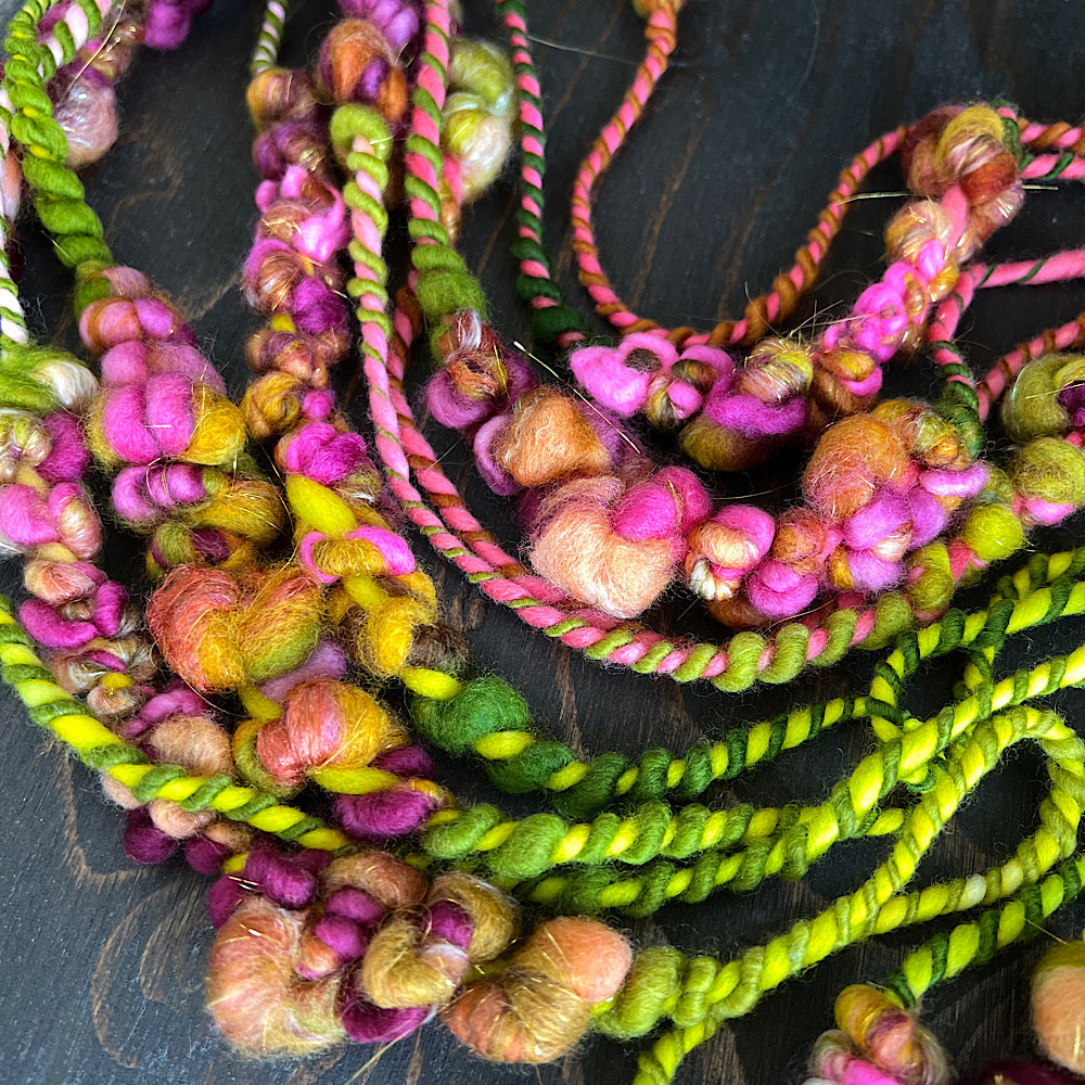 Rose buds weaving art yarn