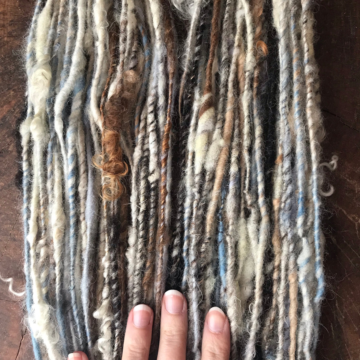 Blue grey art yarn 100g 63y - Mynoush