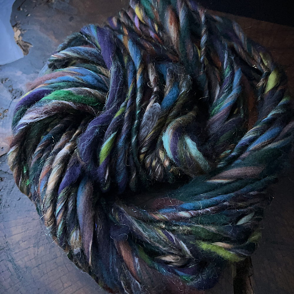Hand spun yarn single