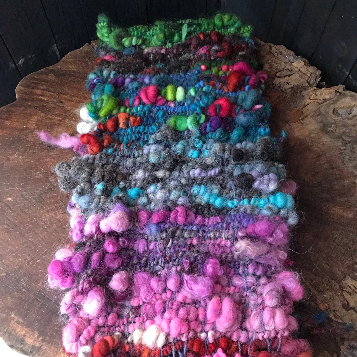 Rainbow scarf 100% Wool - Foulard 100% laine arc-en-ciel - Mynoush