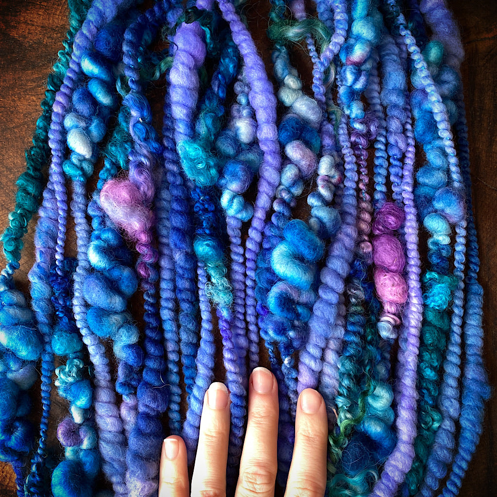 Blue blue Art yarn