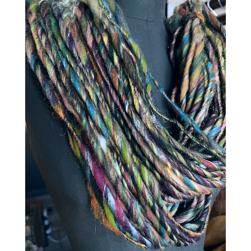 Hand spun yarn single