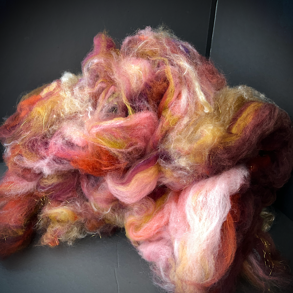 Batt for spinning yarn