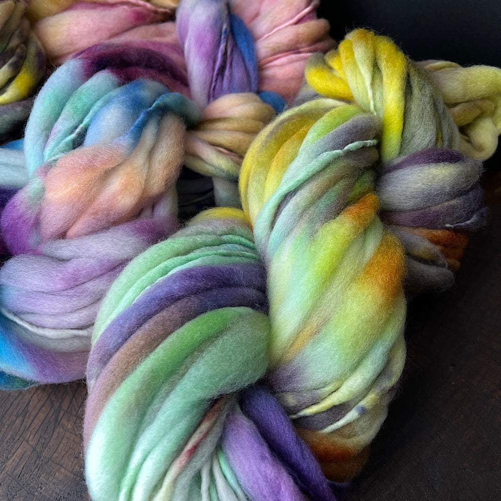 Fluffy yarn set of 3 skeins