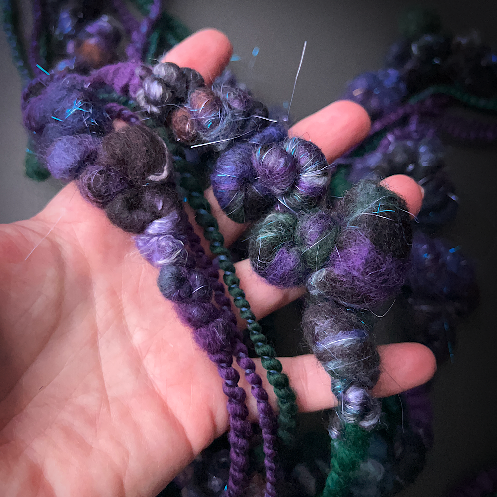 Large Art yarns kit for weaving 14 oz