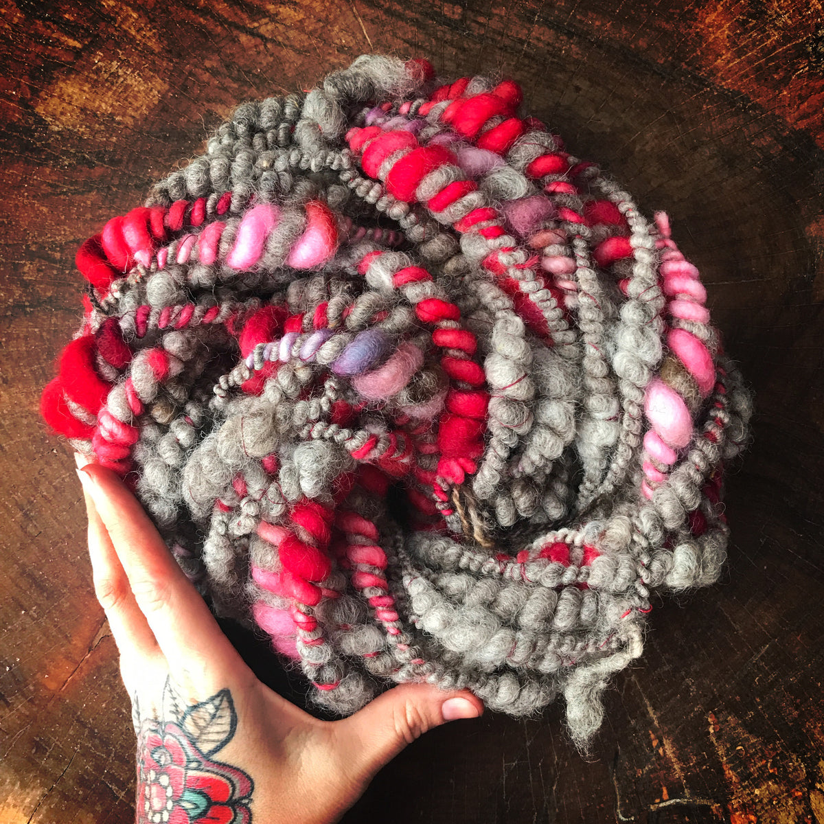 Grey  eco wool yarn 125g - Mynoush