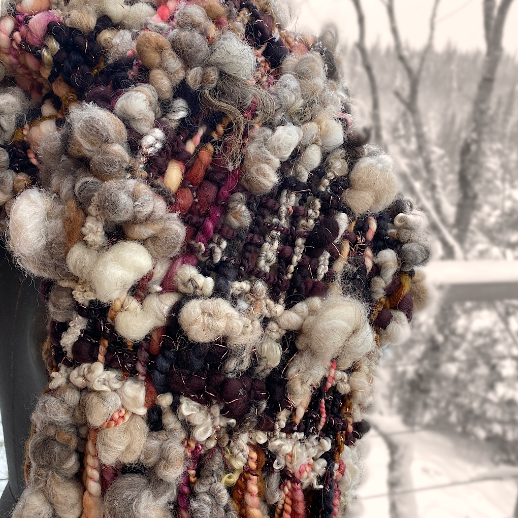 Trees are blushing- Woven scarf