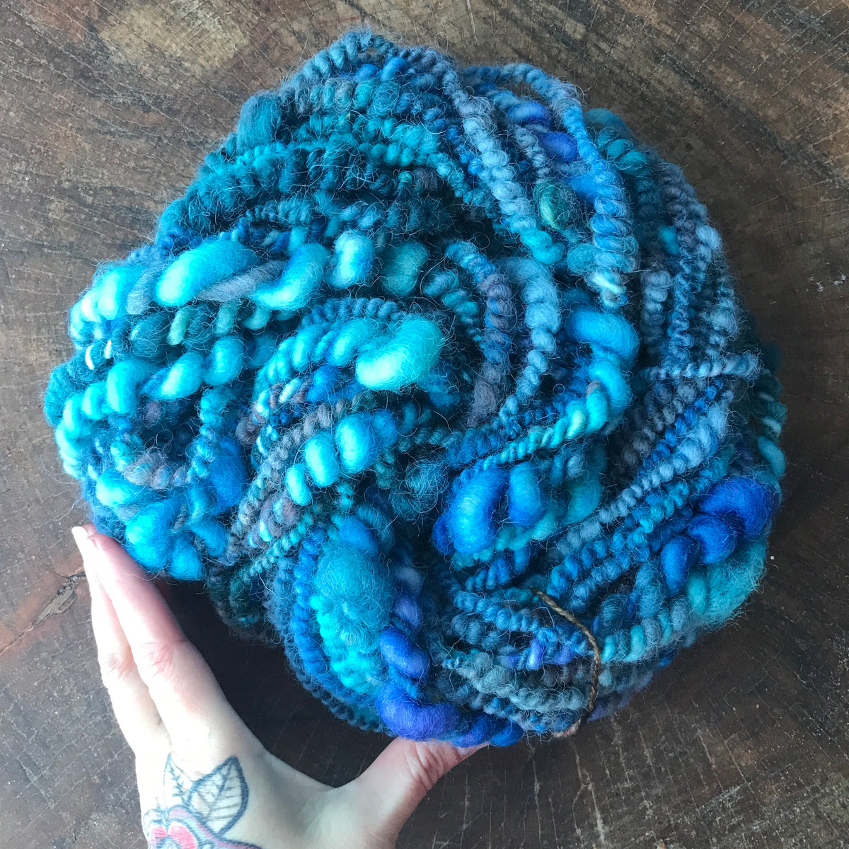 Blue  art yarn 100g - Mynoush