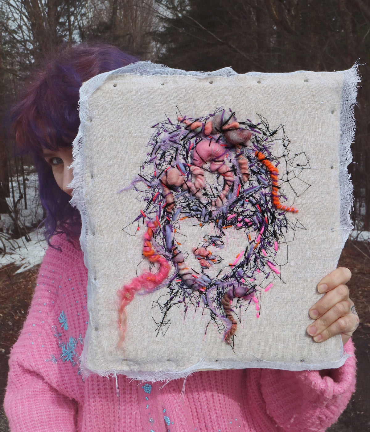 Embroidered portrait #1 - Mynoush