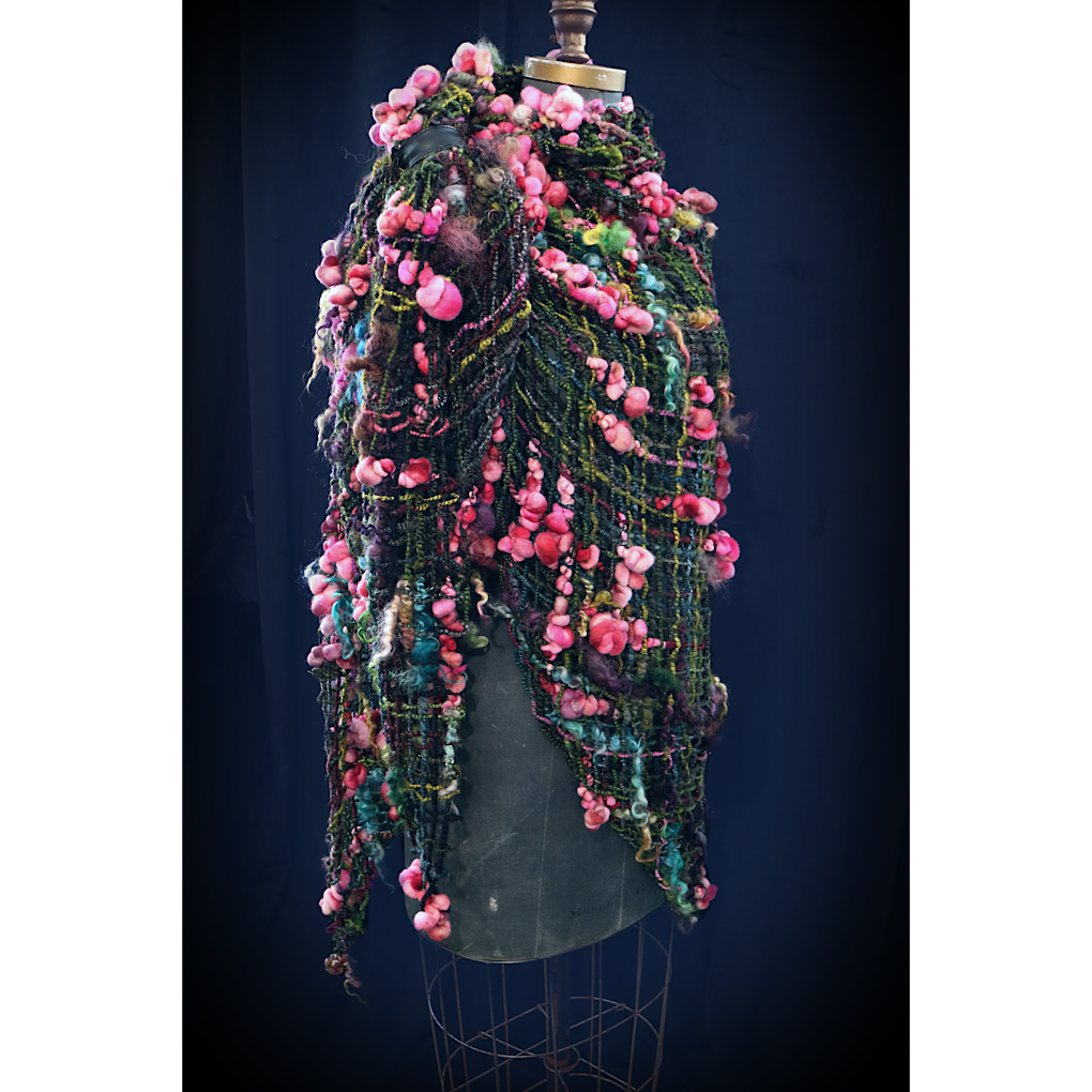 Kiss from a Rose 2 merino silk Shawl