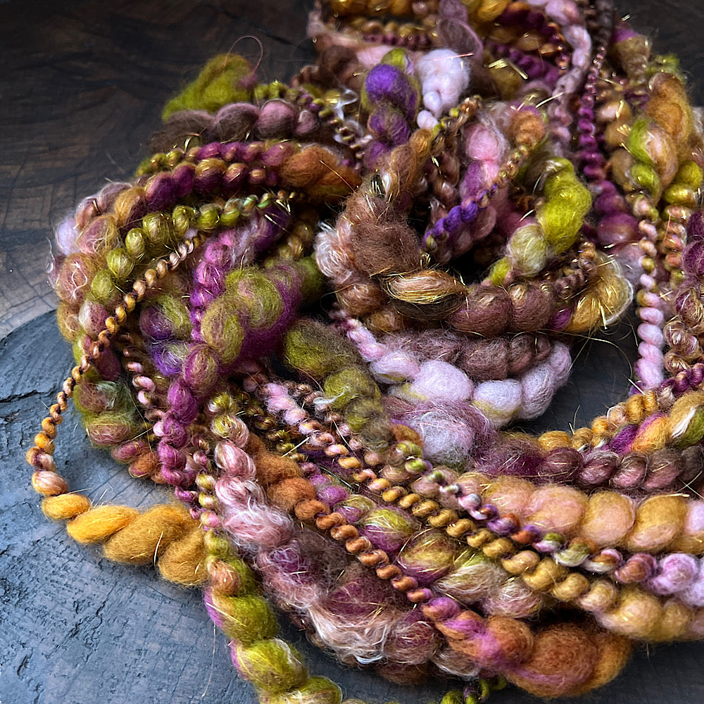 Golden petals fluffy spiral