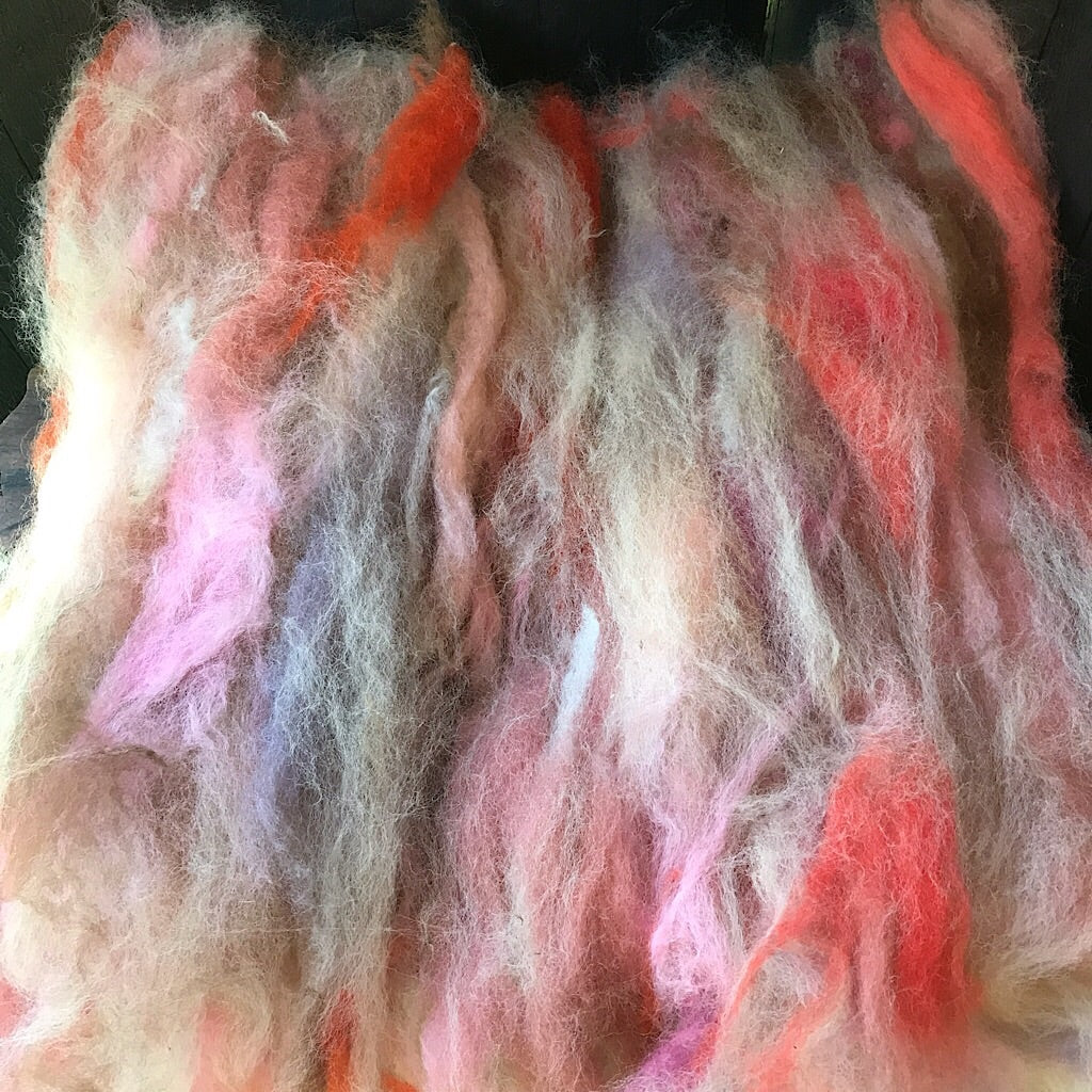 Art batt for spinning and felting