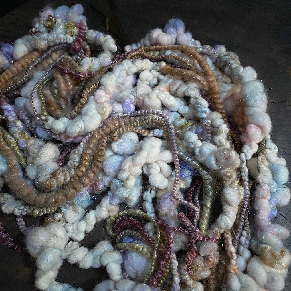 Golden Snow  art yarn