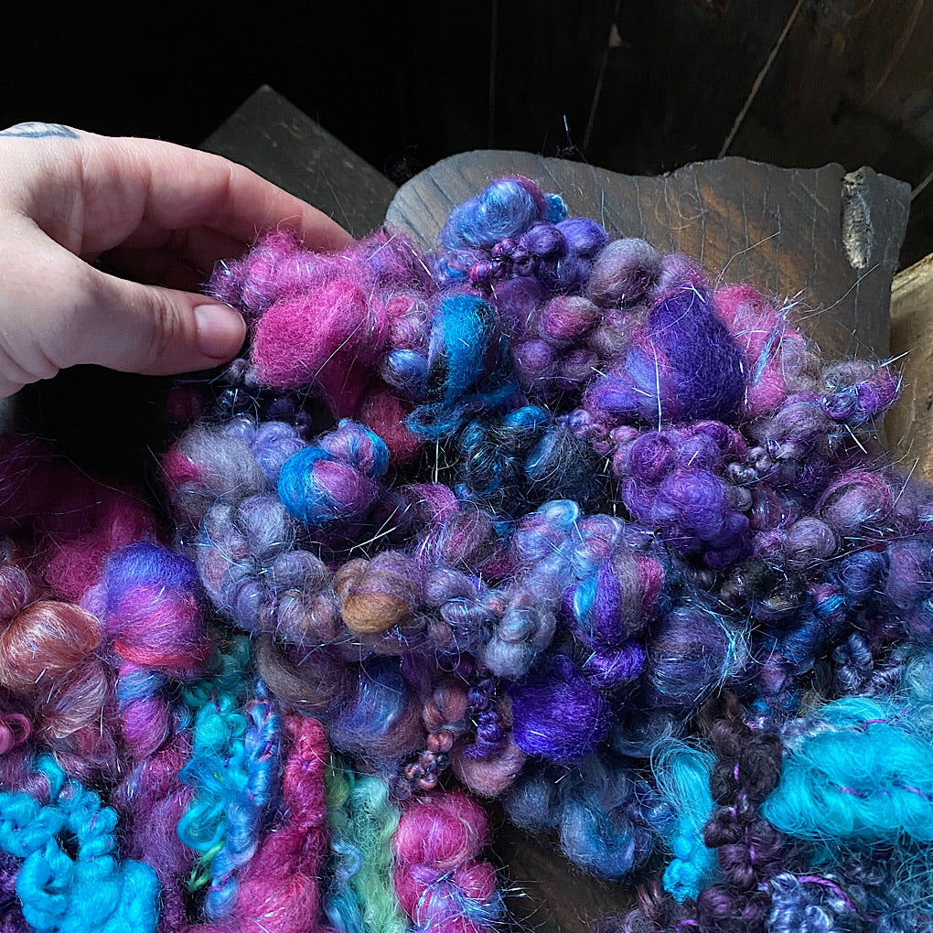 2020 art yarn leftovers mixed lot 200 grams