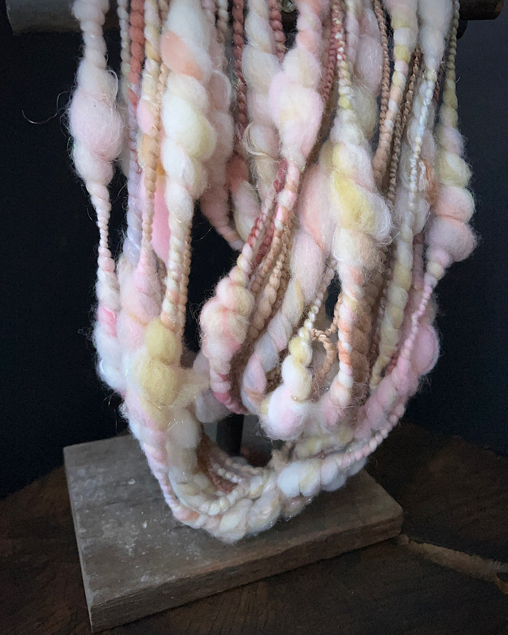 Art yarn for weaving and knitting