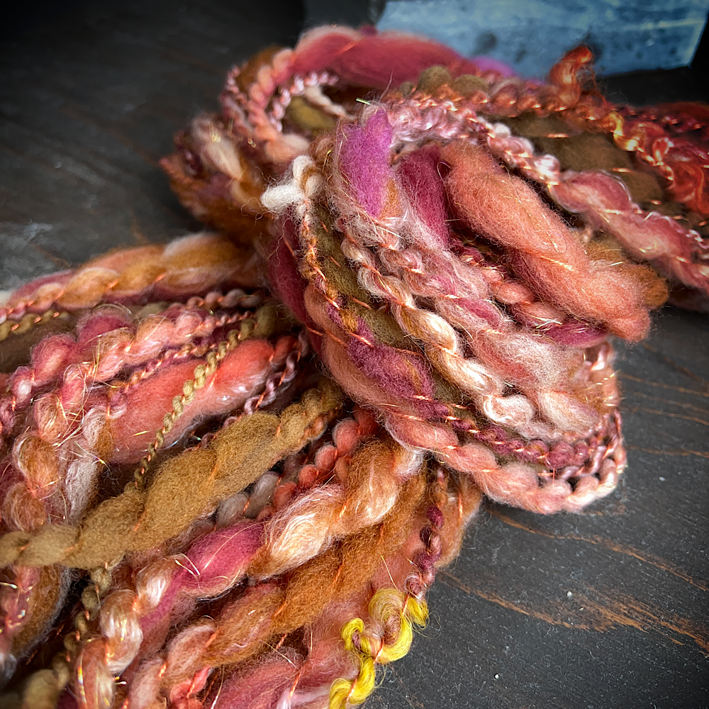 Hand spun knitting art yarn