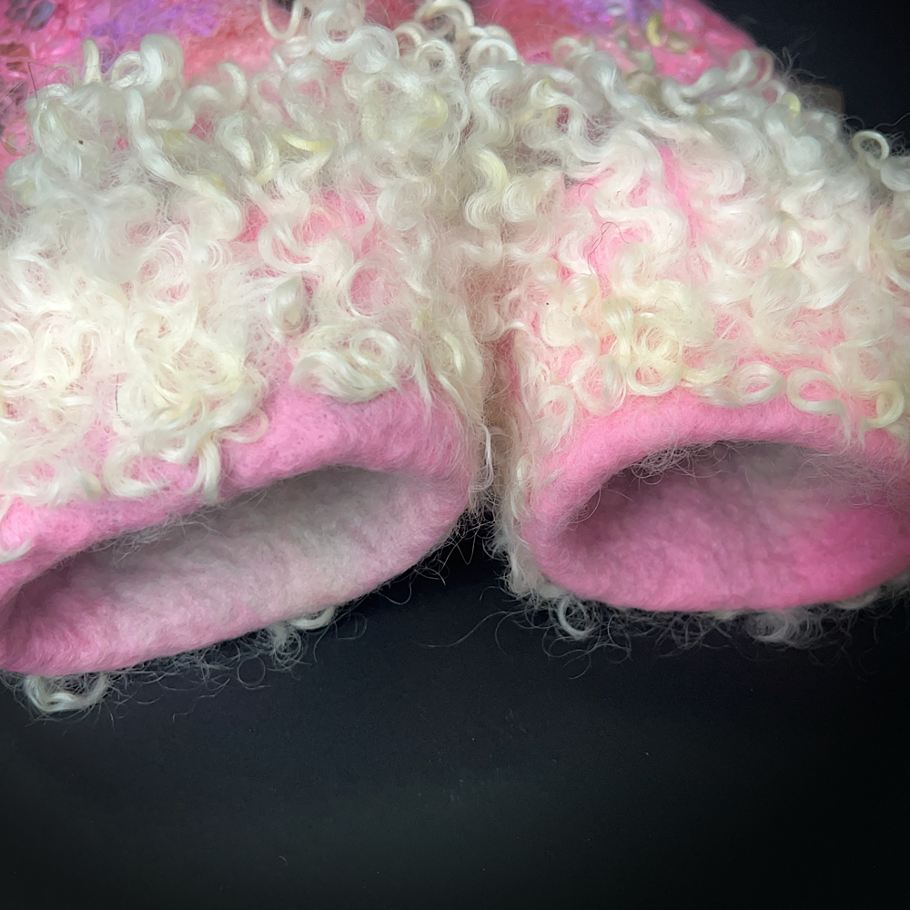 Felted mittens size small medium