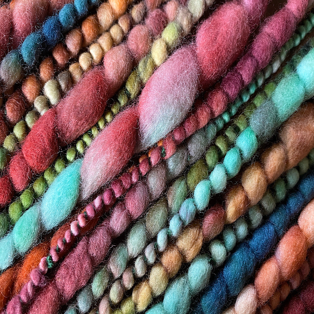 Early fall knitting merino yarn