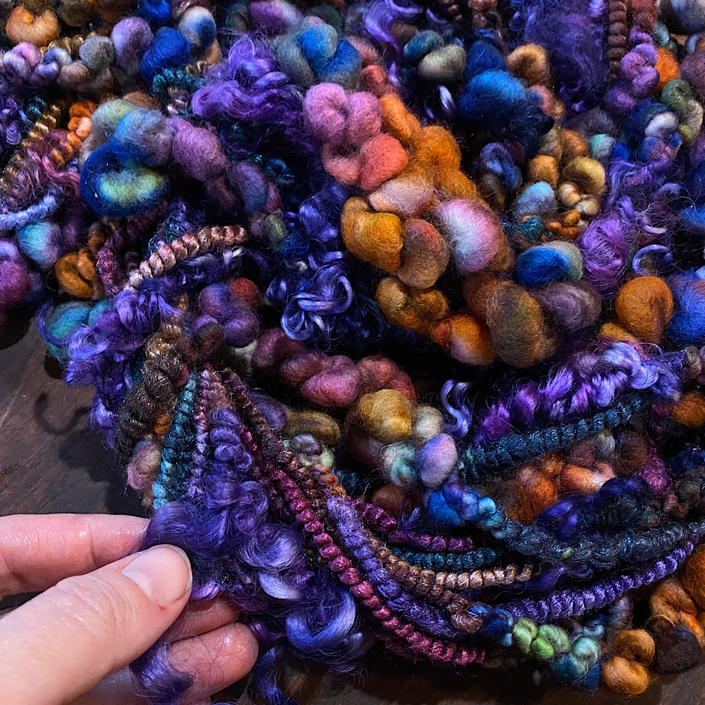 Passionate One-of-a-kind Silk art yarn