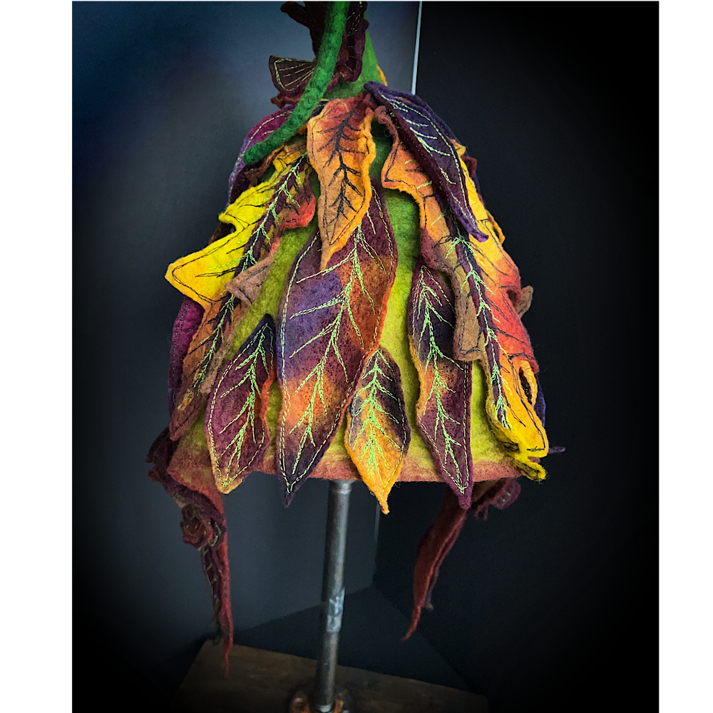 Fall Fairy felted Hood
