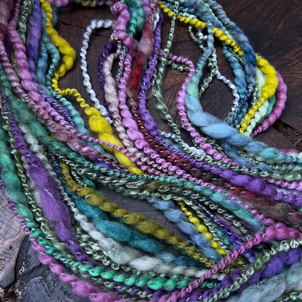 Sage et Violette spiral yarn