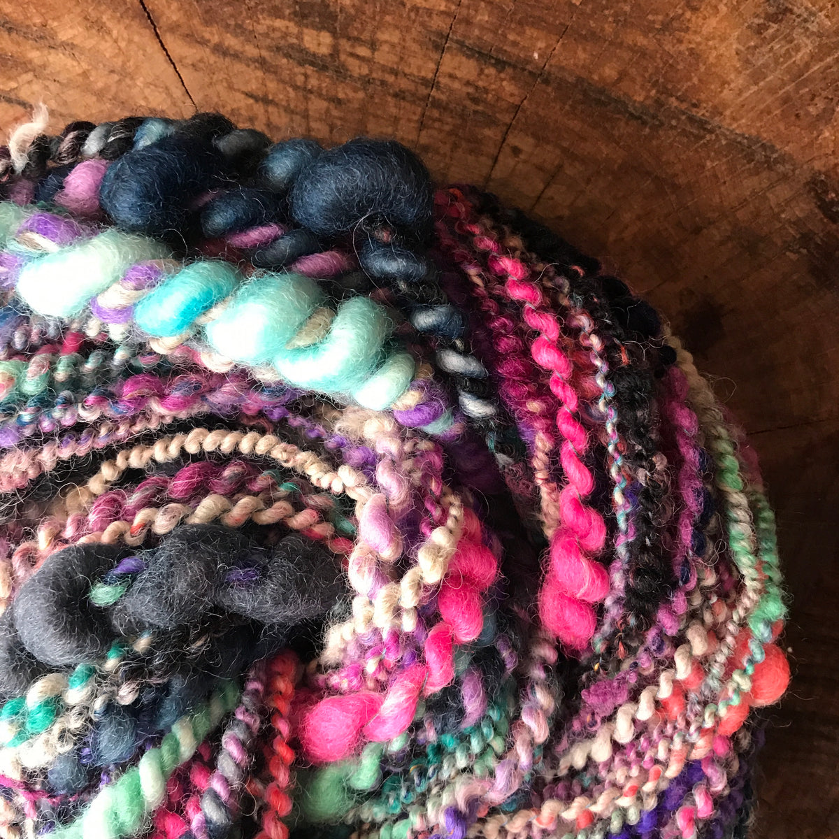 Blue multi art yarn 100g - Mynoush