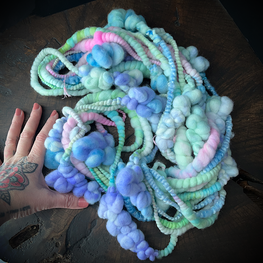 Vent de mer  - bubbly art yarn