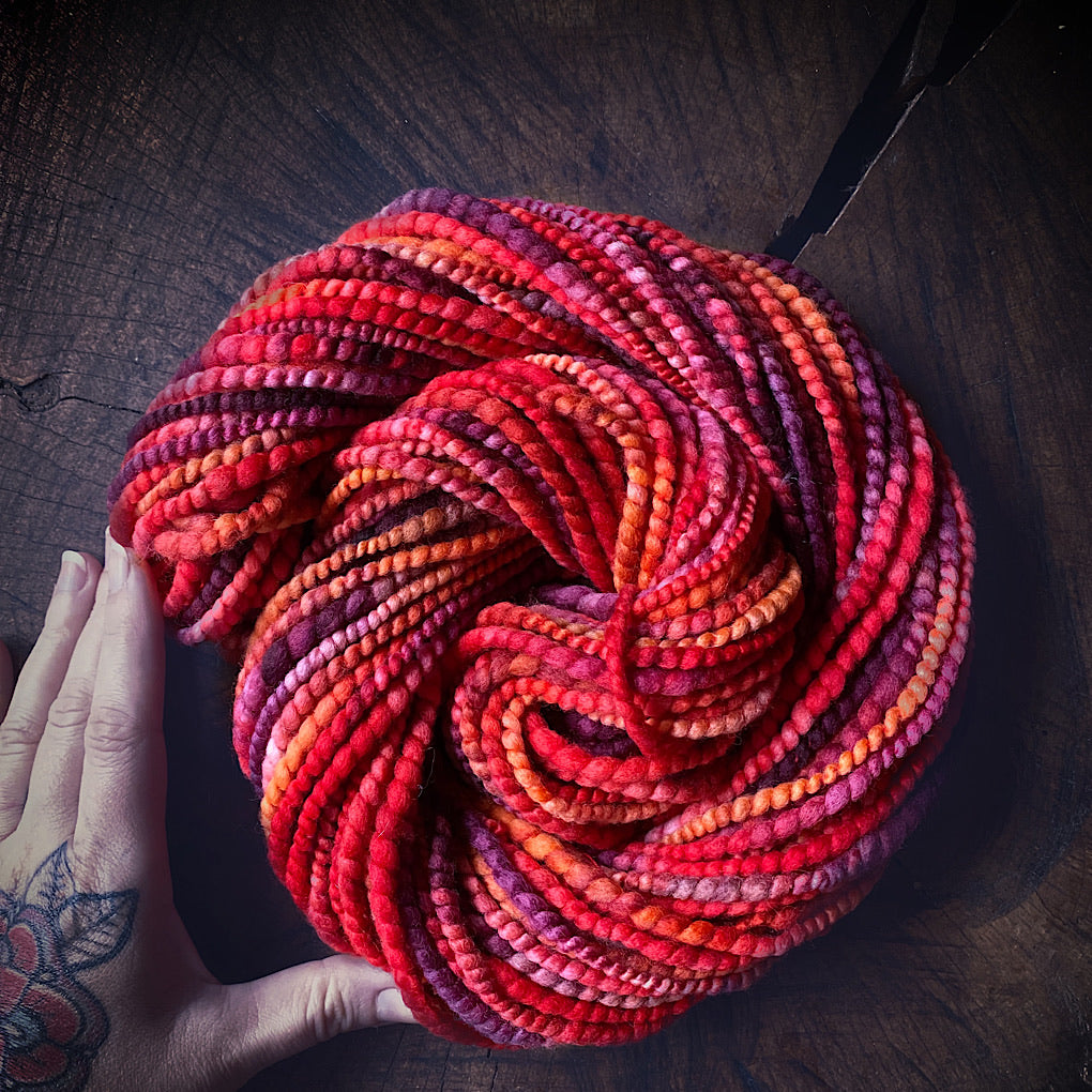 Mosaic Merino spiral yarn