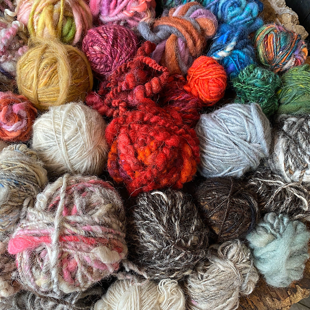 Clearance of hand spun yarns 2 pounds!