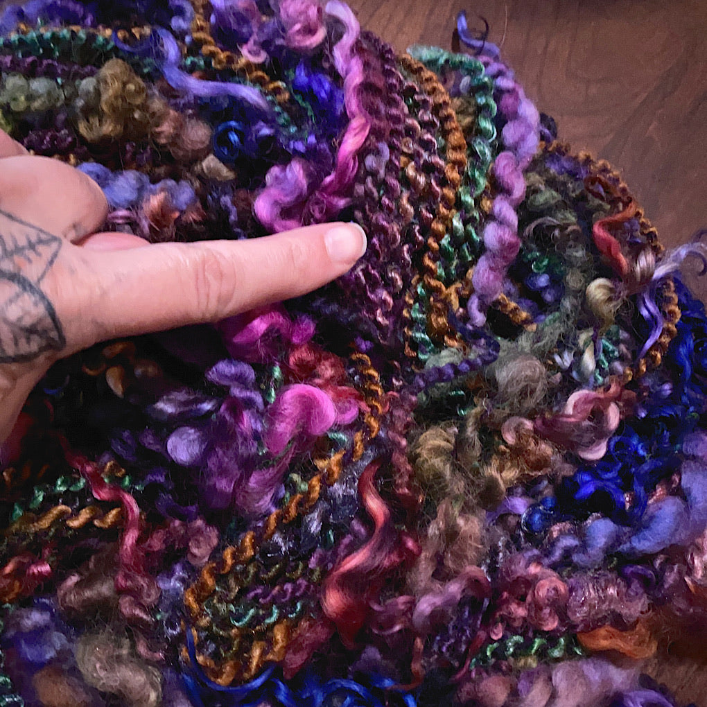 Passionate One-of-a-kind Silk art yarn