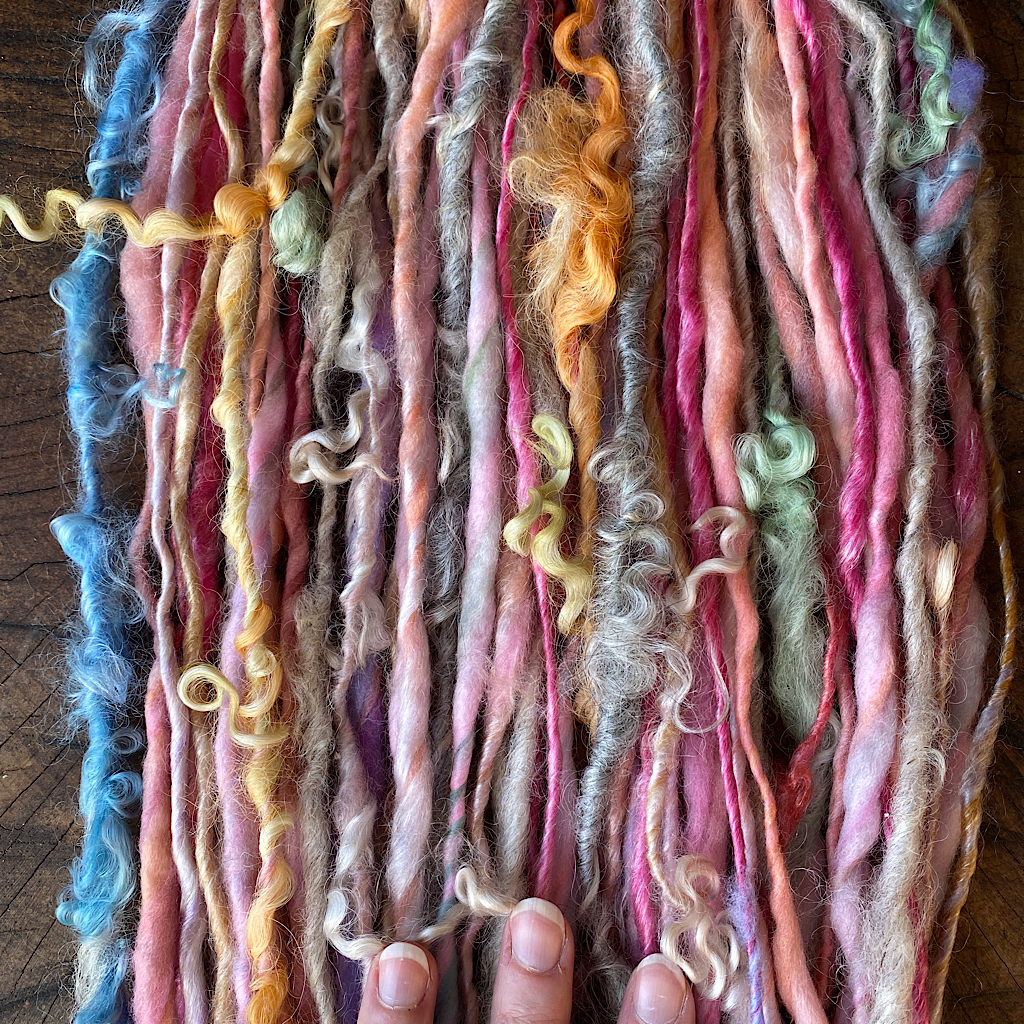 Lily rose hand spun yarn