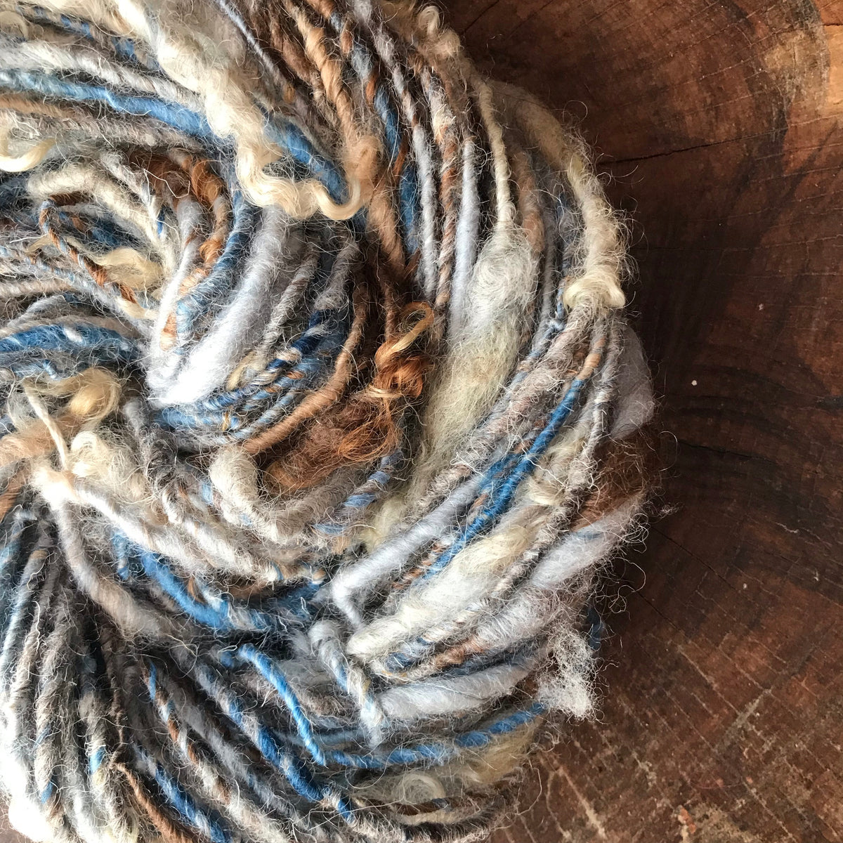 Blue grey art yarn 100g 55y - Mynoush