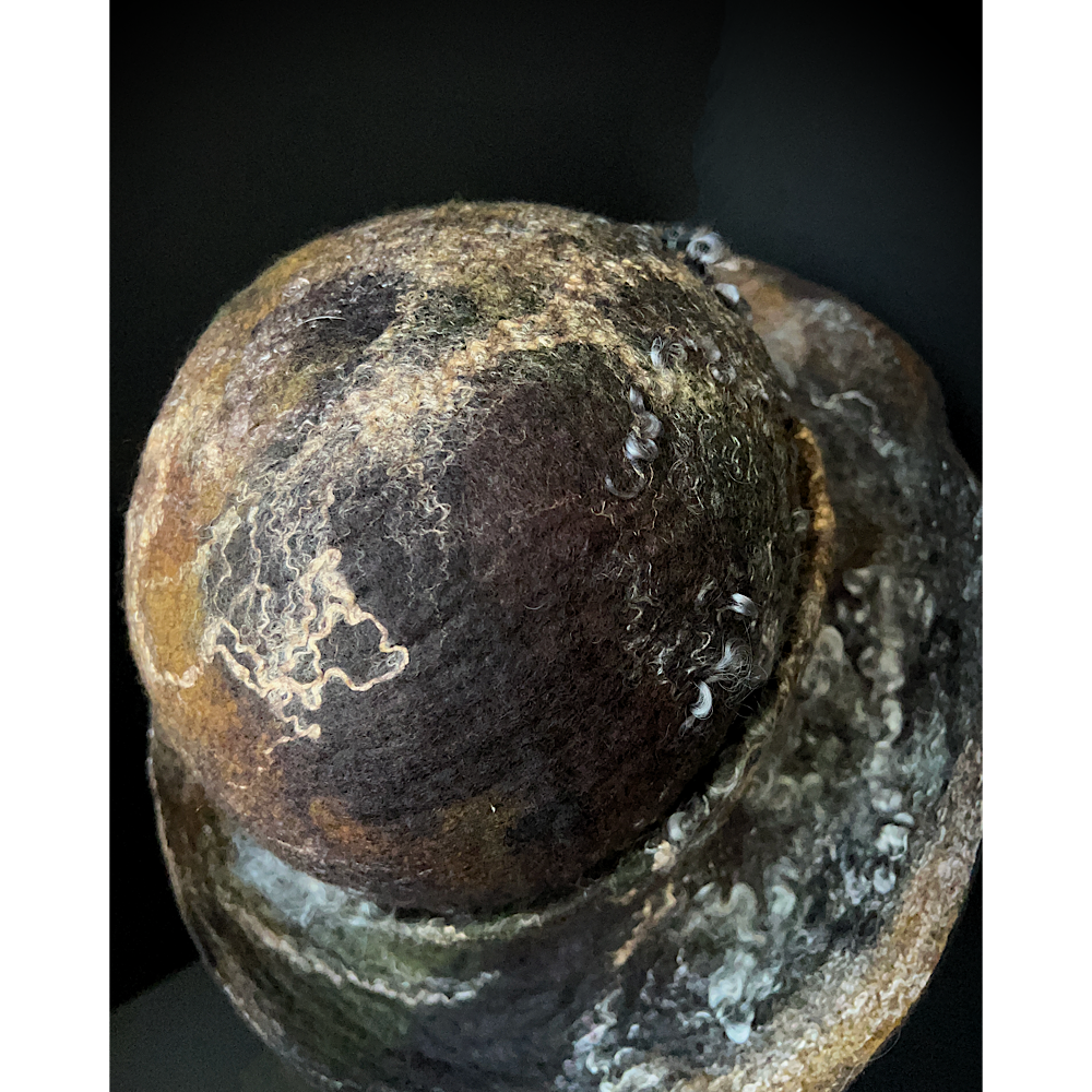 Felted cloche hat- 23.5”