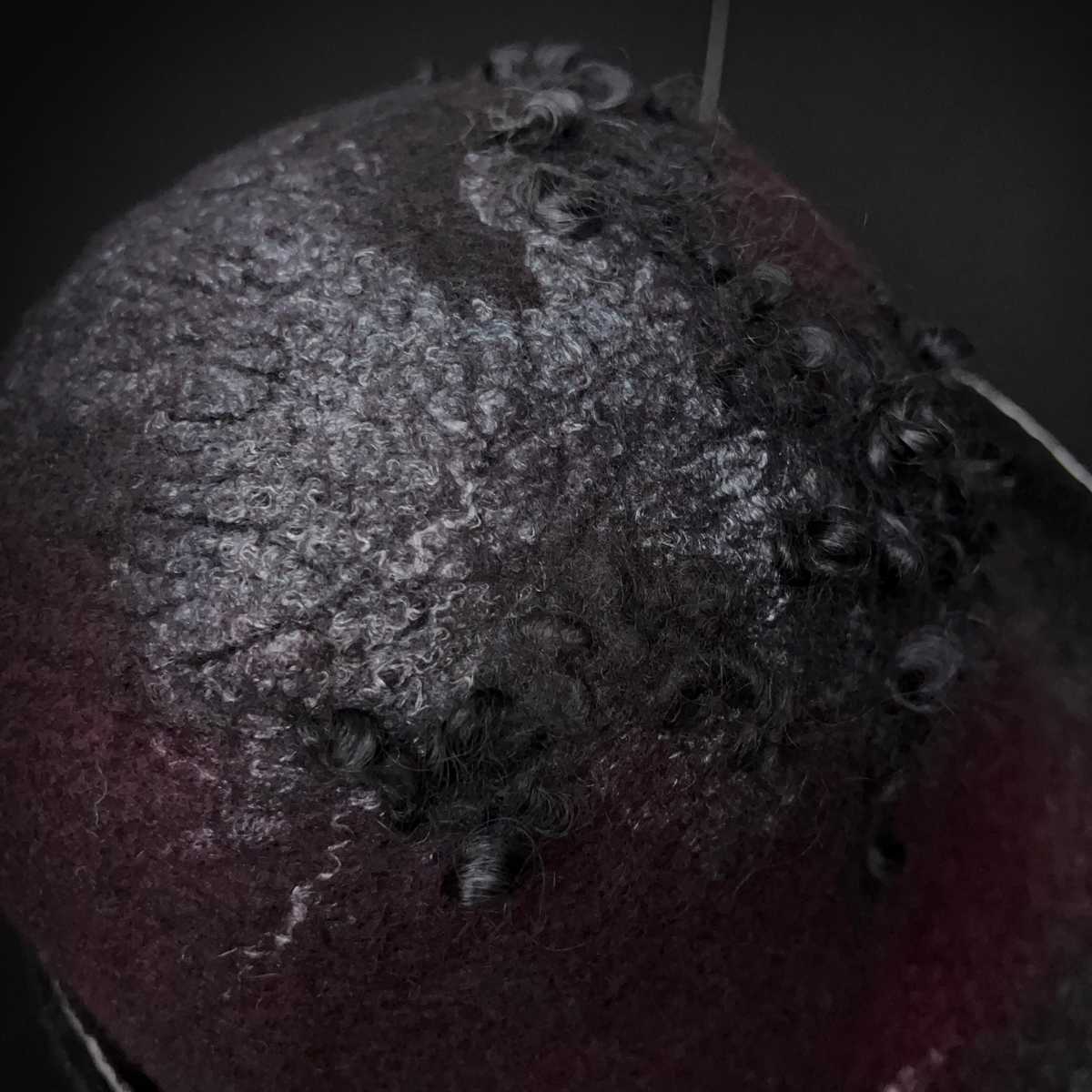 Felted flapper’s hat size 23.5”