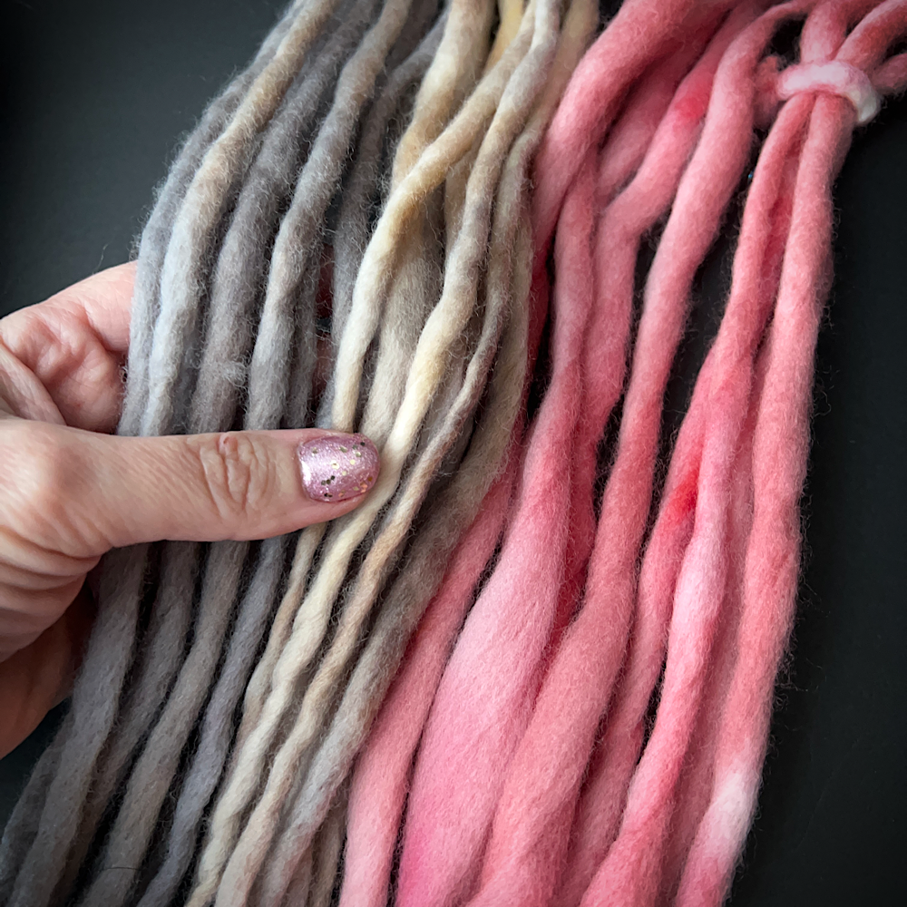 Huge lot of Art yarns for weaving- over 1 pound