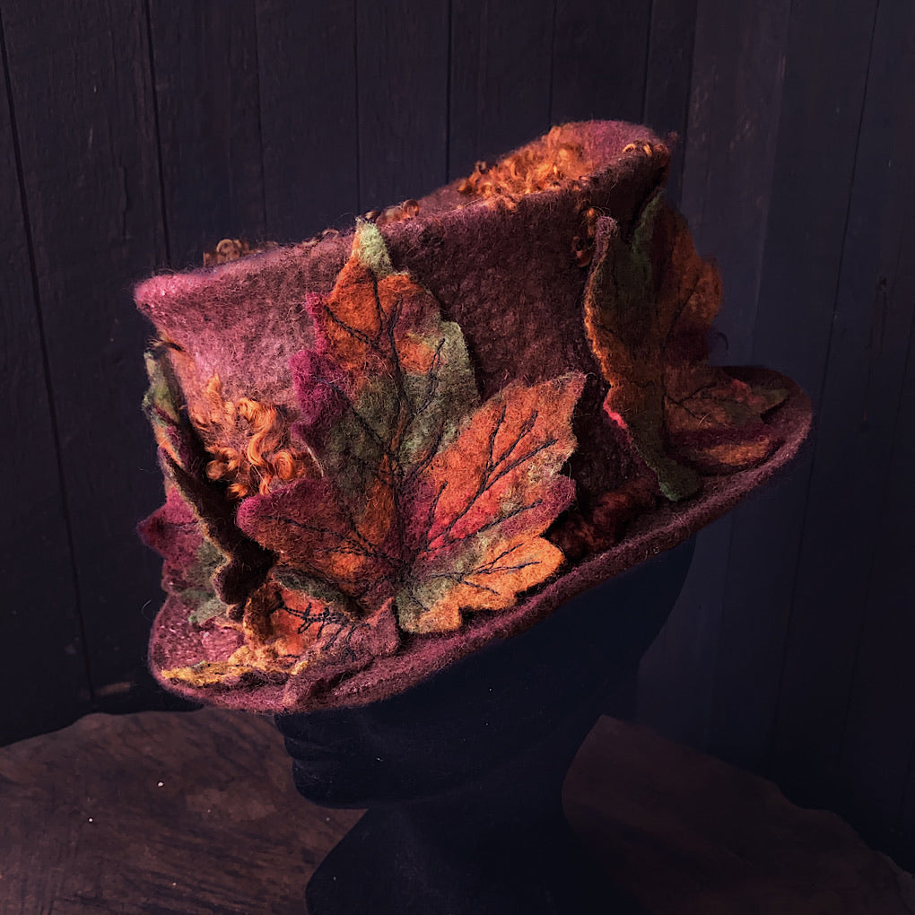 Legend of fall Felted hat 2