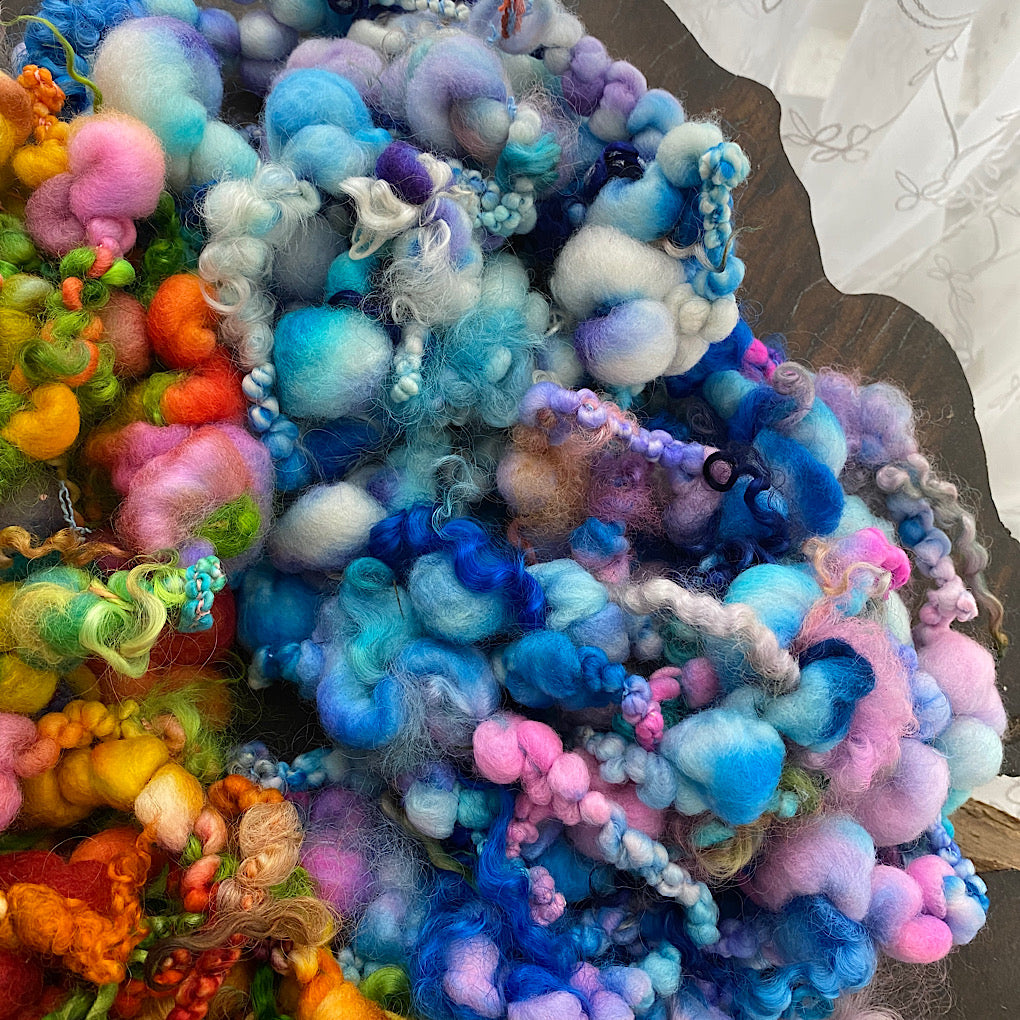 Large lots of mini art yarn - weaver kit