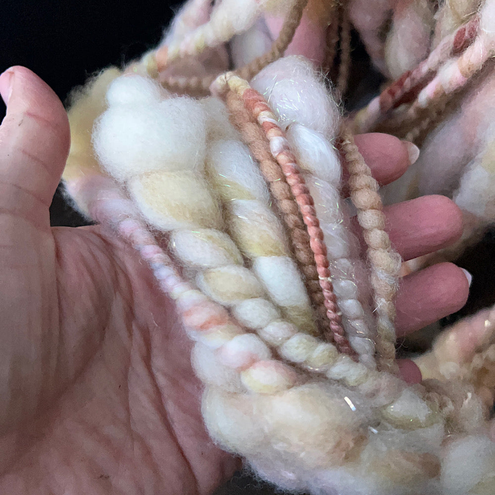 Art yarn for weaving and knitting