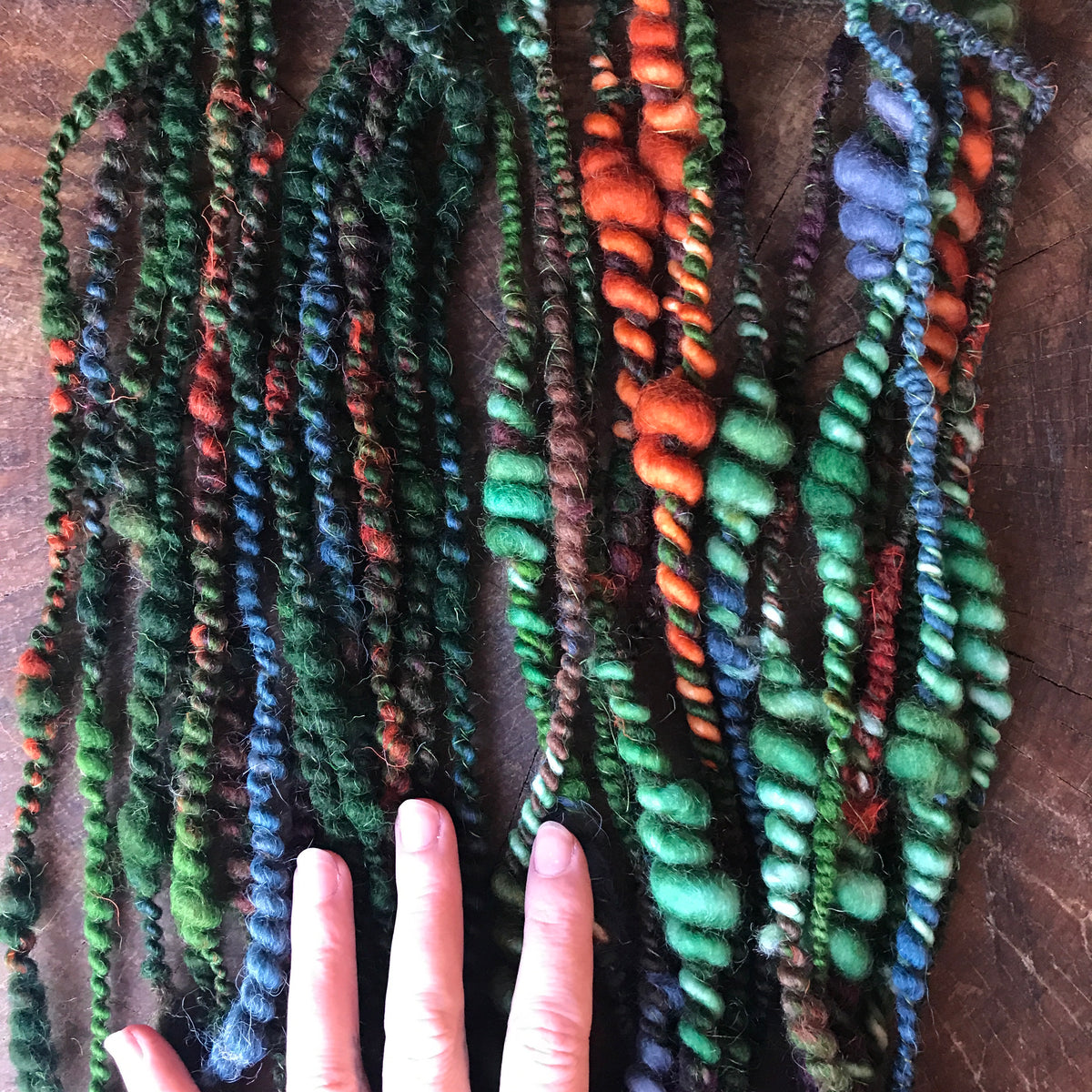 Green art yarn duo 100g - Mynoush