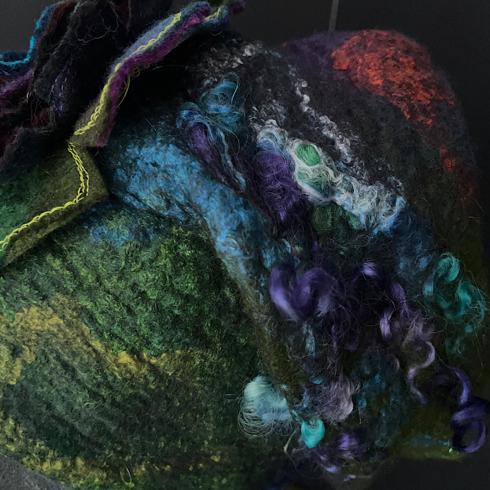 Slouchy Felted hat size 23.5” medium