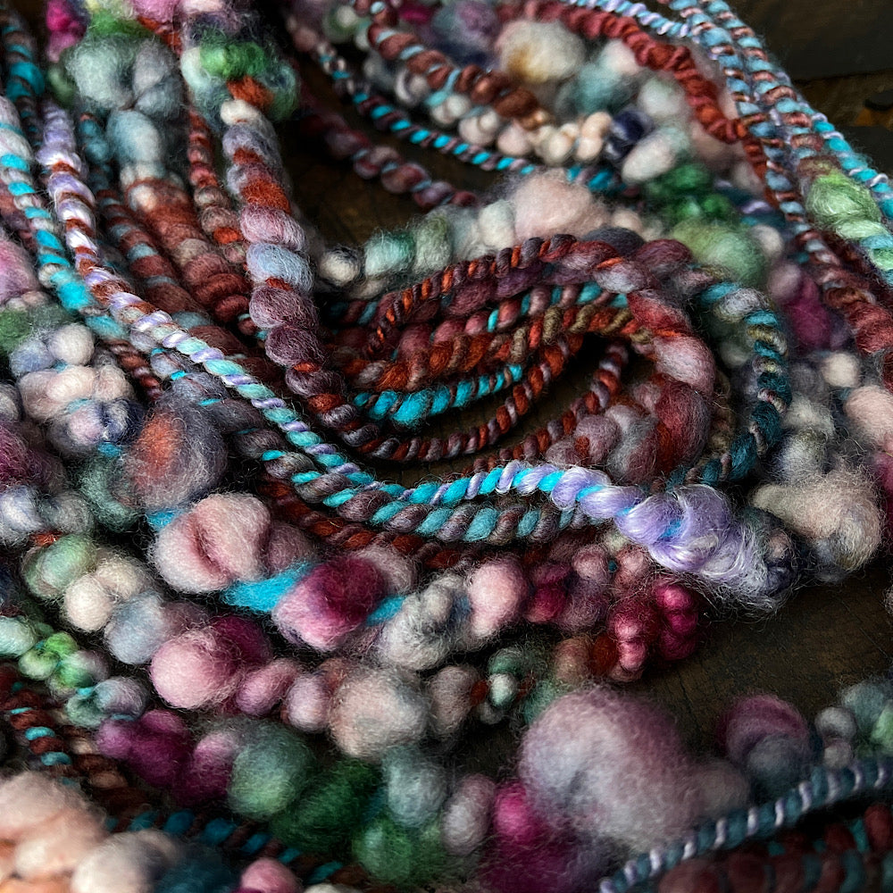 Behind shadows - art yarn