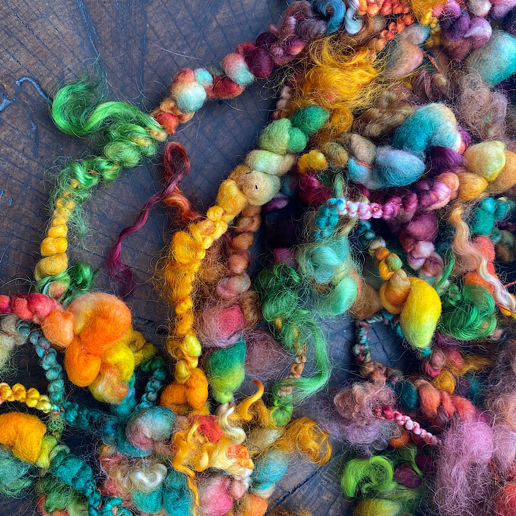 Cornucopia jumbo boucle art yarn with locks