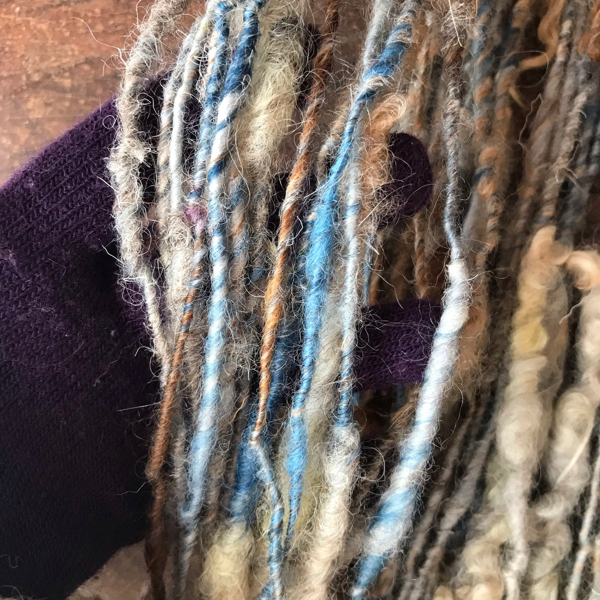 Blue grey art yarn 100g 55y - Mynoush