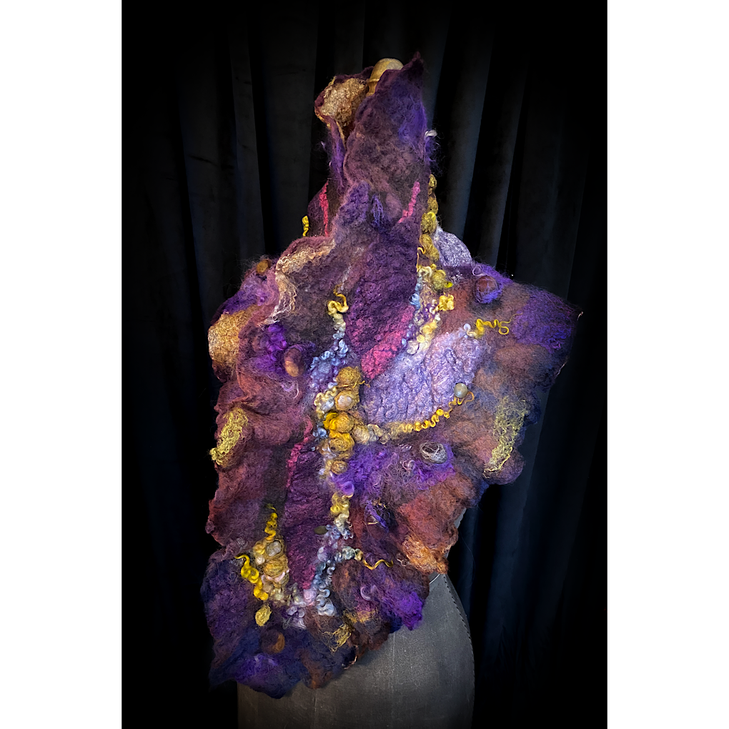 Nebula 2022 - felted scarf