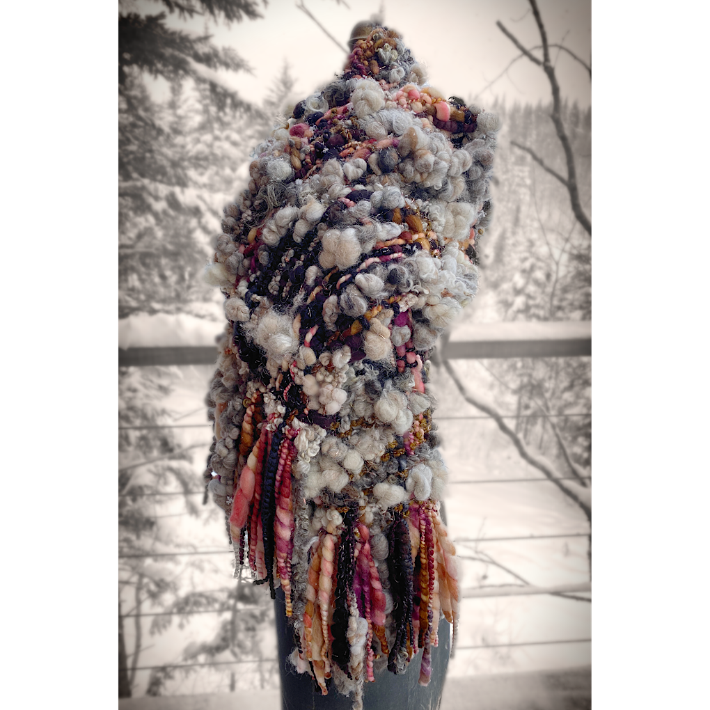 Trees are blushing- Woven scarf