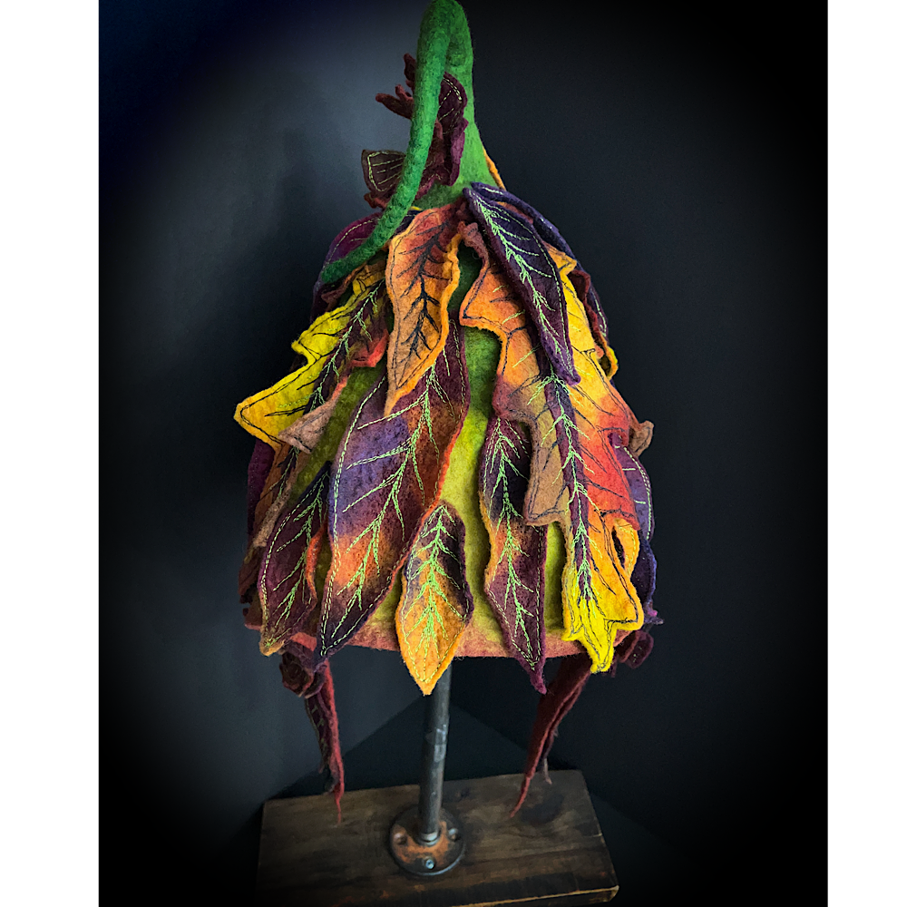 Fall Fairy felted Hood