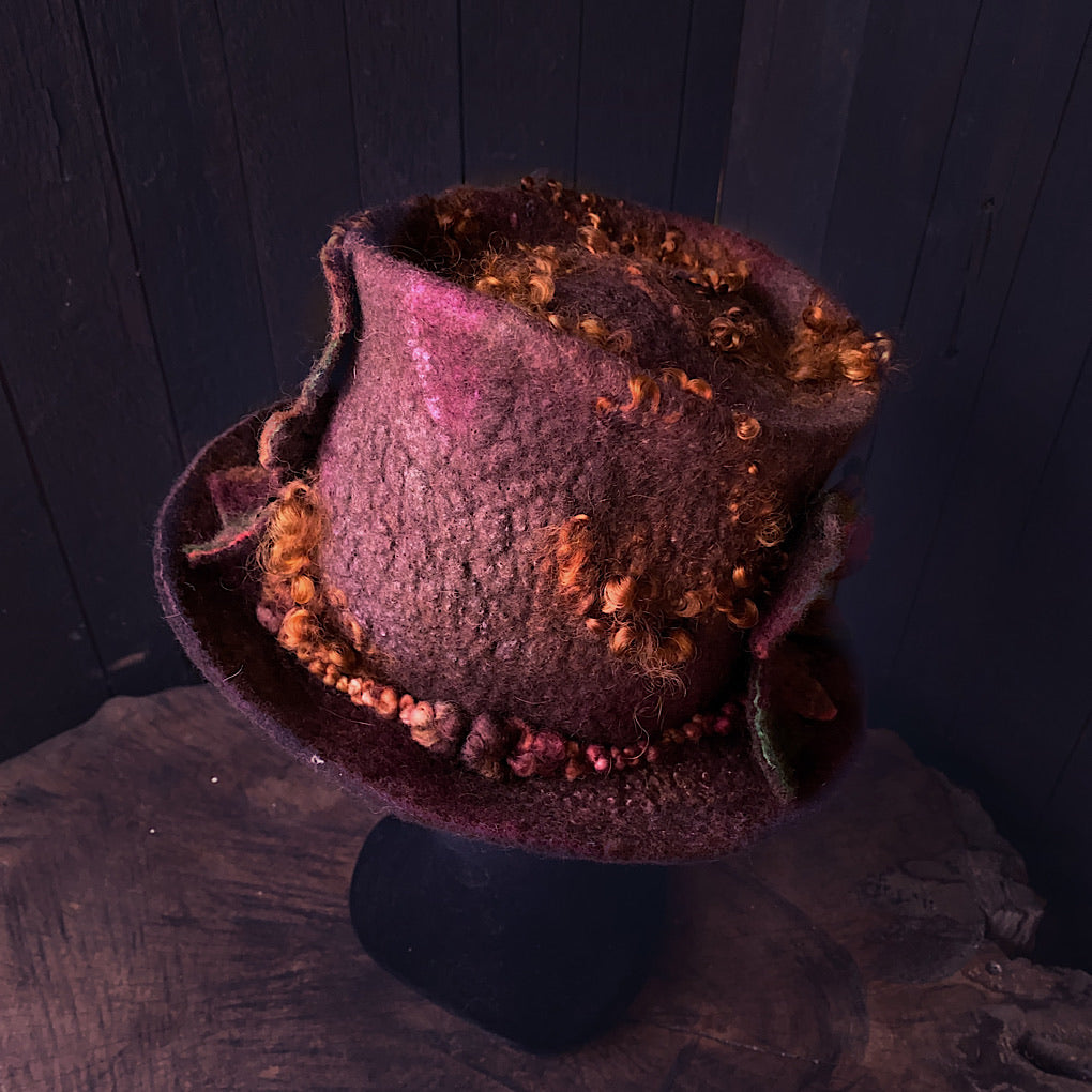 Legend of fall Felted hat 2