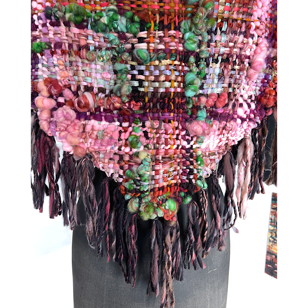 Wood Rose woven Shawl