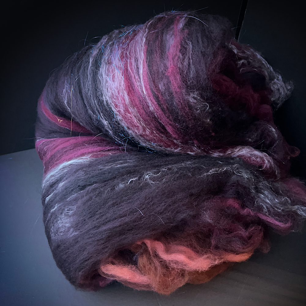 Batt for spinning yarn