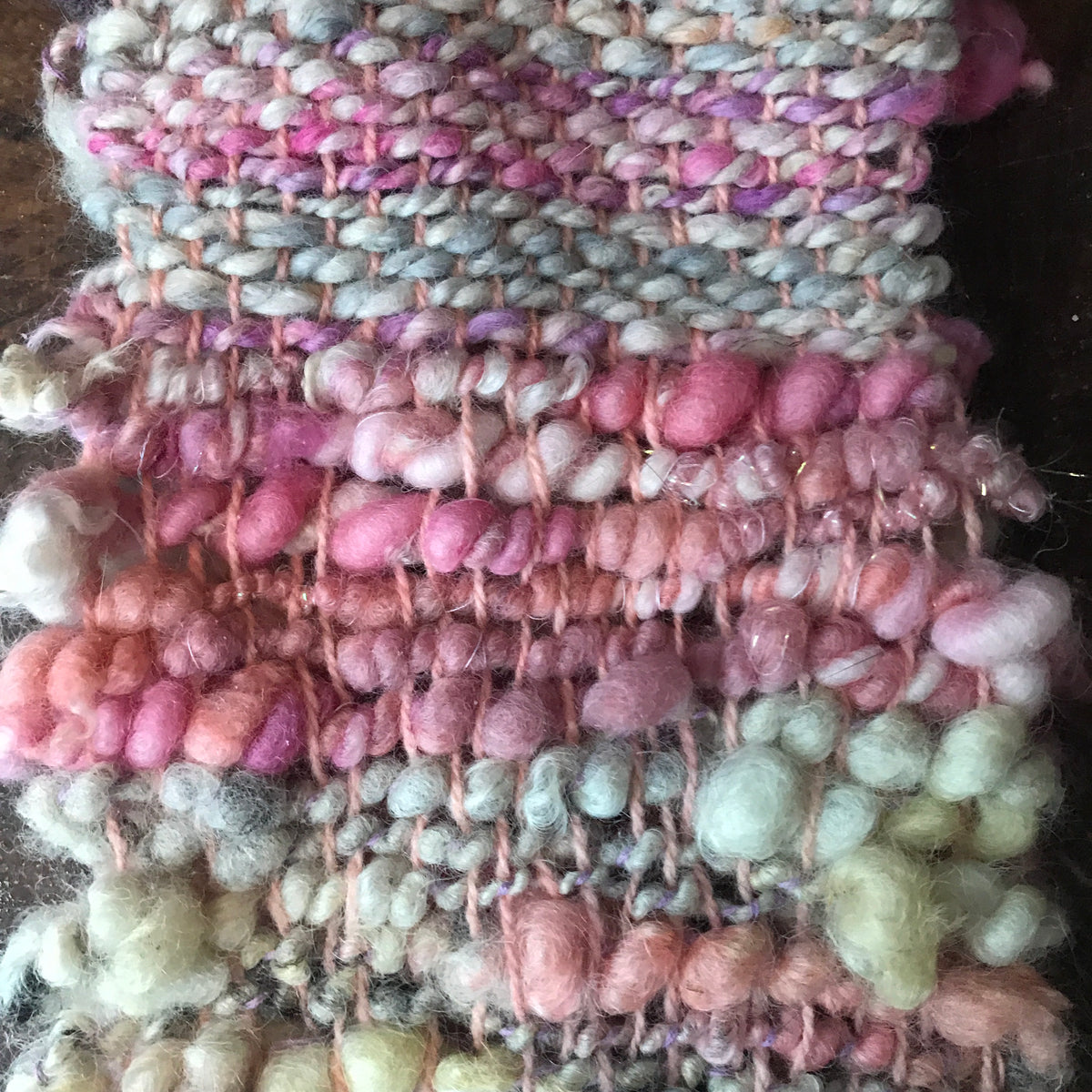 Pink scarf 100% Wool - Foulard  100% laine rose - Mynoush